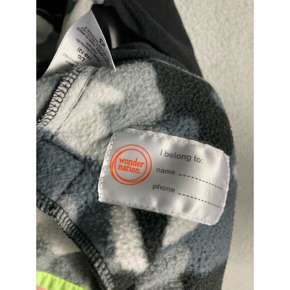 Wonder Nation Boys'‎ Camo Fleece 1/4 Zip Pullover Jacket Size 10-12 - Picture 7 of 9